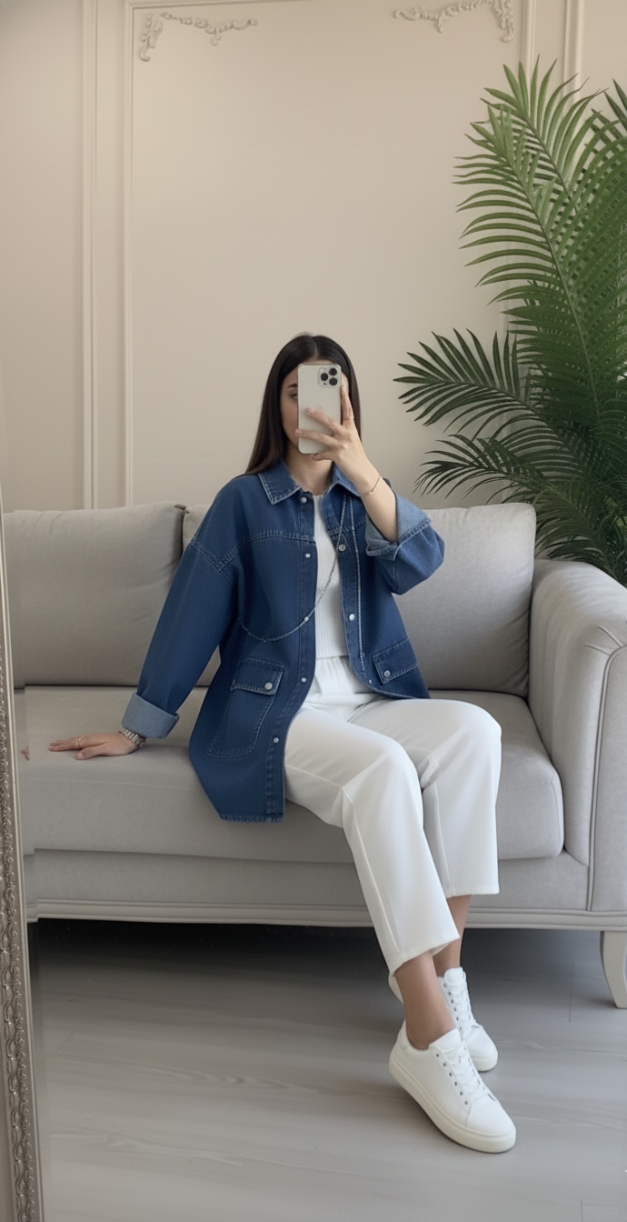 3 piece Denim elegant looks 💢💯