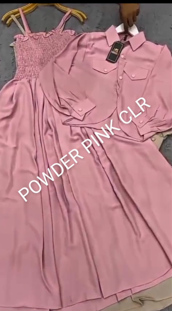 2 Piece Maxi Full Statchable & With Attractive Colors👗