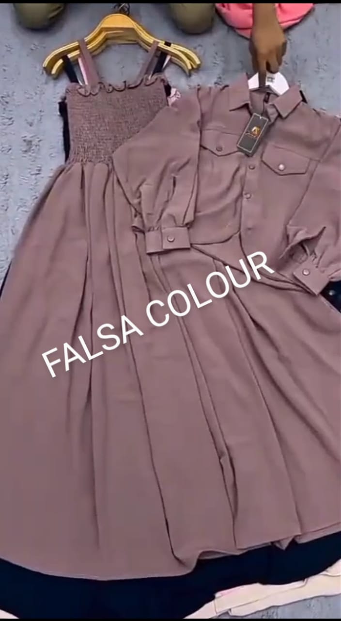 2 Piece Maxi Full Statchable & With Attractive Colors👗