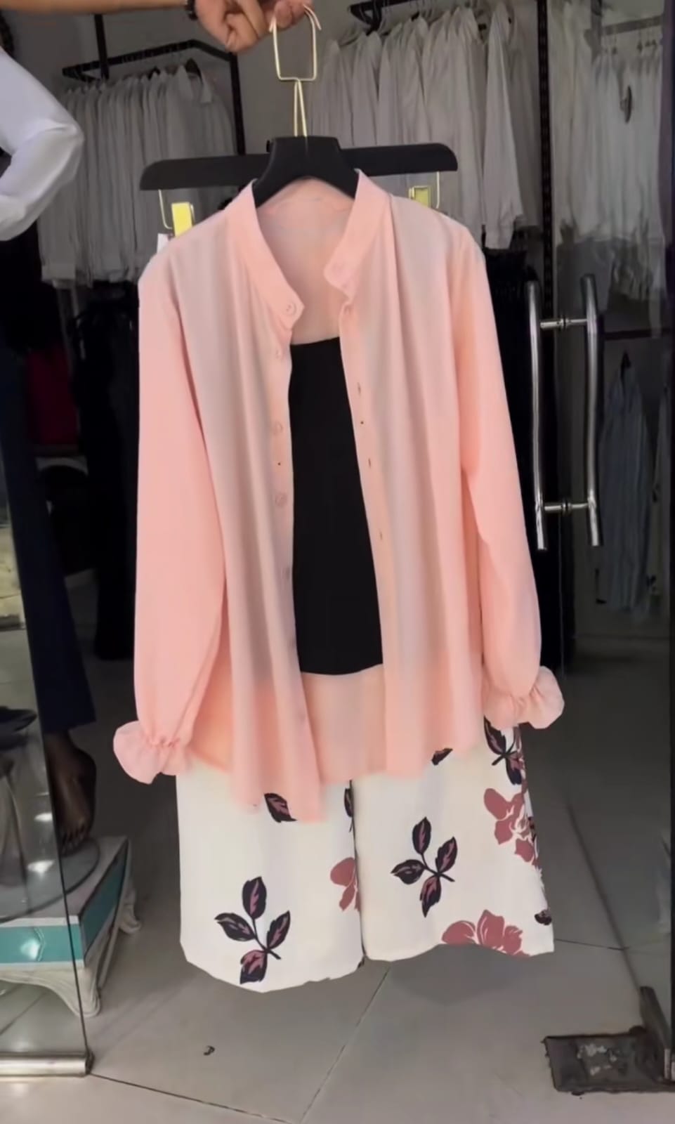 Elegant 3Pc Suit ✨🤍 Simple Western Style 🌸👖) D:2007